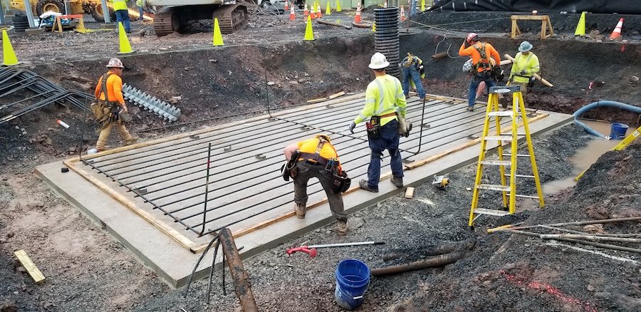 Making the Formwork and Pouring Concrete Layers
